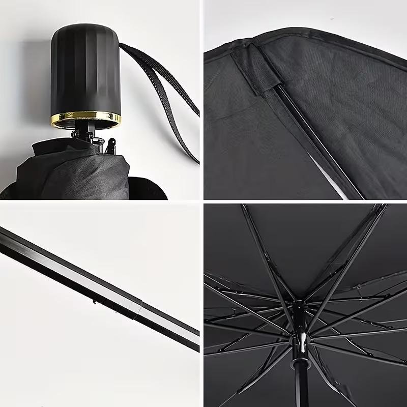 Nexura Foldable Car Windshield Sun Shade Umbrella - UV Block Front Window Sun Visor for Interior Protection - Image 4
