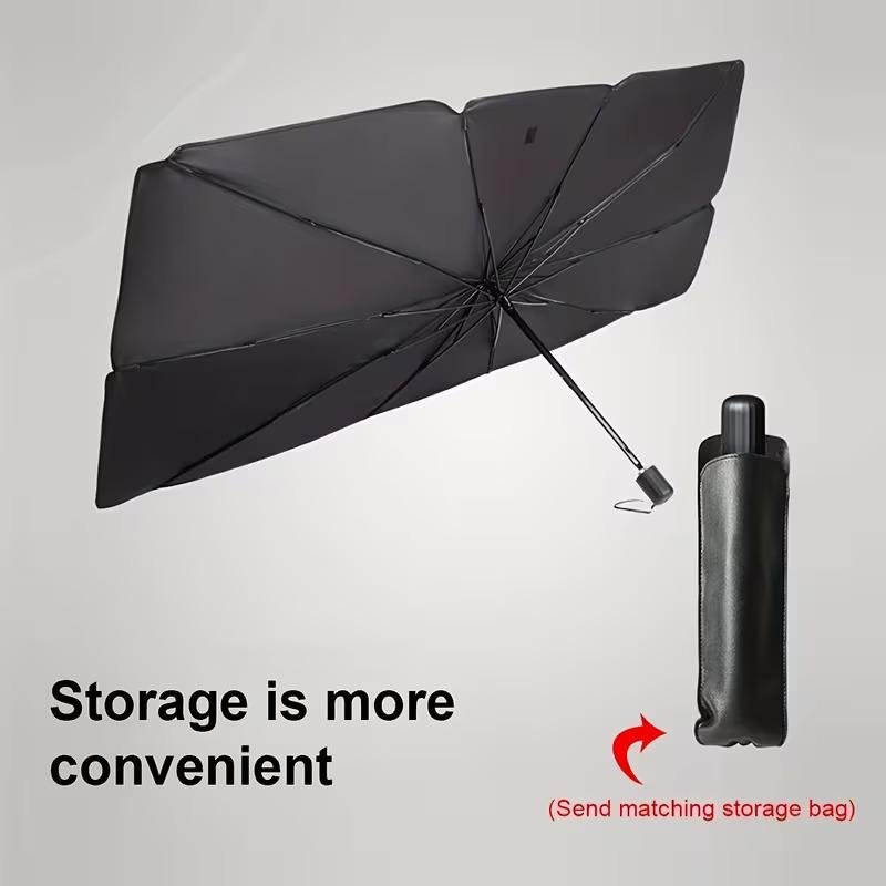 Nexura Foldable Car Windshield Sun Shade Umbrella - UV Block Front Window Sun Visor for Interior Protection - Image 5