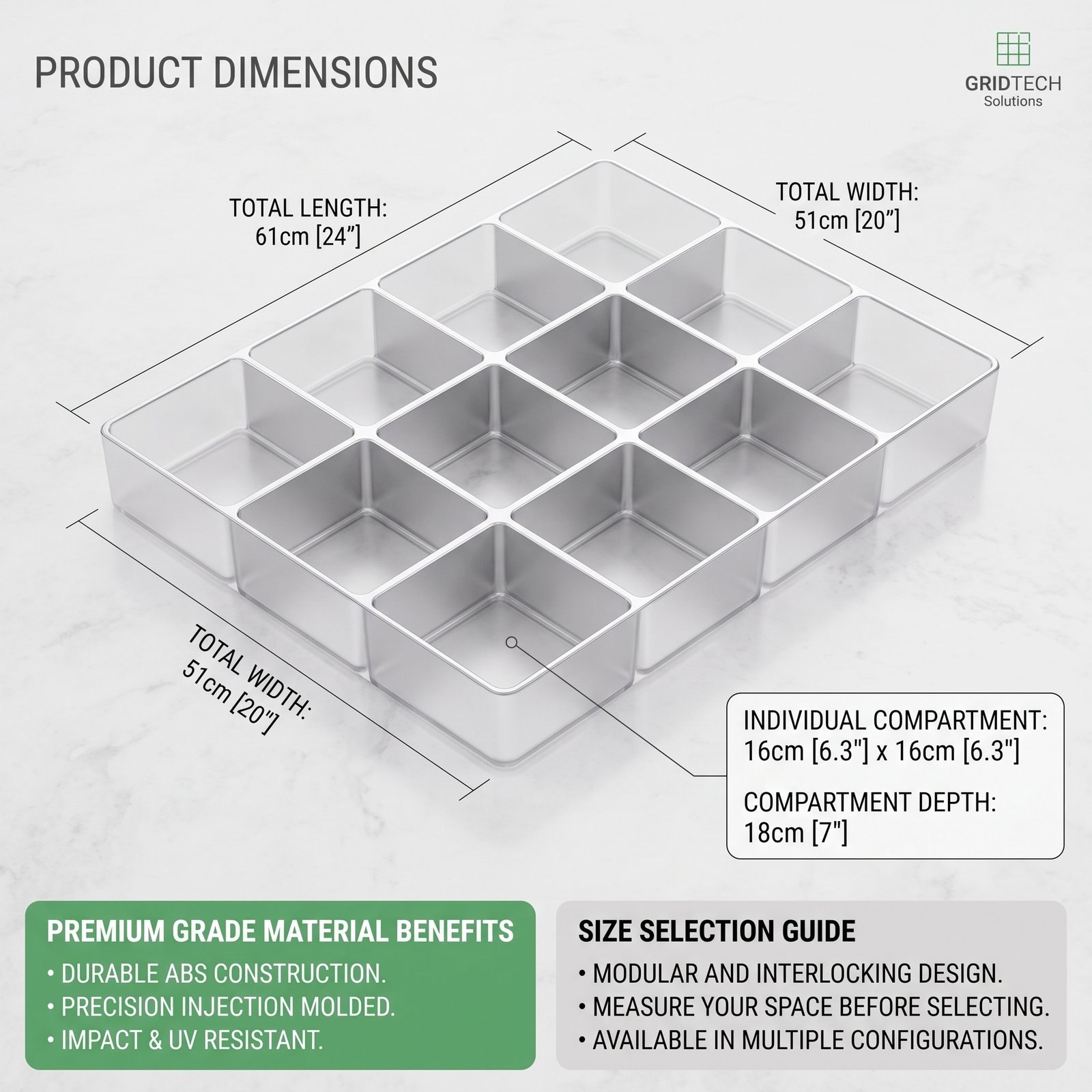 Nexura Seed Starter Tray Kit – 4 Pack Propagation Trays with 24 LED Grow Lights, Adjustable Timer & Humidity Dome - Image 4