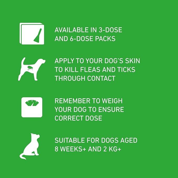 FRONTLINE Plus Flea & Tick Treatment for Medium Dogs - 6 Pipettes - Image 3