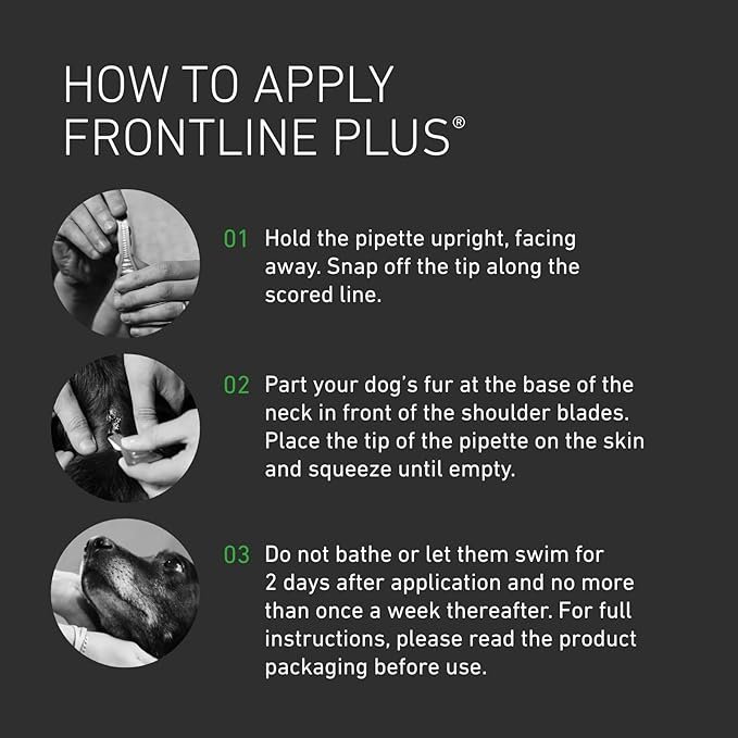 FRONTLINE Plus Flea & Tick Treatment for Medium Dogs - 6 Pipettes - Image 4