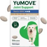 YuMOVE Max Strength Joint Supplement for Senior Dogs, Joint Care with Glucosamine, Chondroitin and Green Lipped Mussel, Age 8+, 120 Tablets