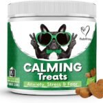 NutriPaw Calming Treats For Dogs - Reduce Stress, Fear, Separation, Barking, Hyperactivity, Reactivity, Aggression, Travel - Calm without Drowsiness dogs