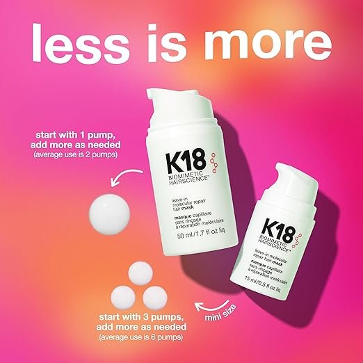 K18 Leave-In Molecular Hair Mask, Repairs Dry or Damaged Hair, Reverse Hair Damage from Bleach, Colour, Chemical Services & Heat - Image 6