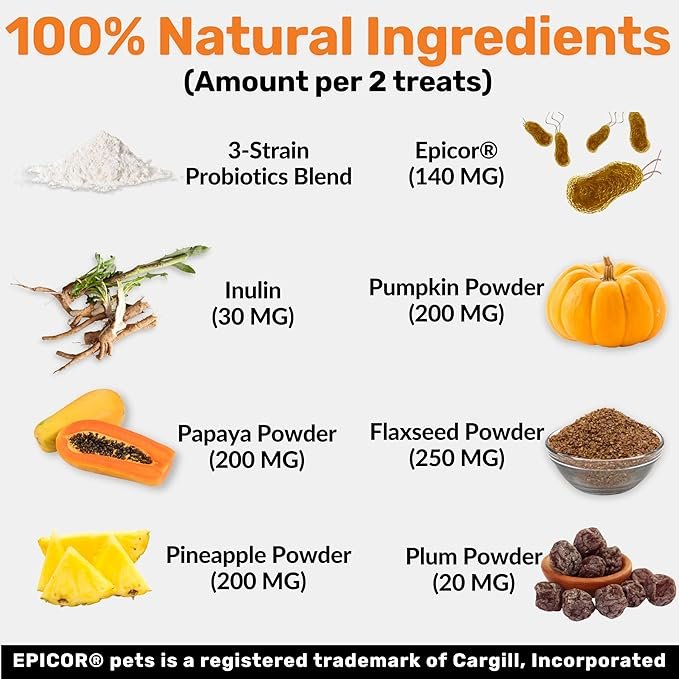 NutriPaw Pre, Pro & Postbiotic Digestive Treats For Dogs - Gut Health, Sensitive Tums, Anal Glands, Scooting, Loose Stools, Smelly, Itchy Ears, Great for all dogs - Image 6