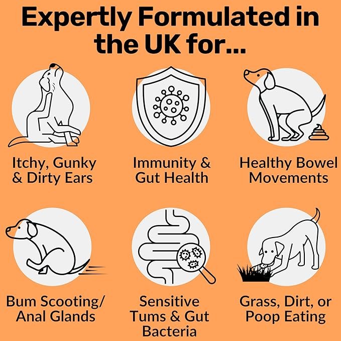 NutriPaw Pre, Pro & Postbiotic Digestive Treats For Dogs - Gut Health, Sensitive Tums, Anal Glands, Scooting, Loose Stools, Smelly, Itchy Ears, Great for all dogs - Image 3