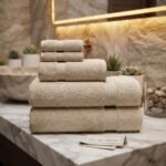 Nexura Superior Egyptian Cotton 8-Piece Towel Set in Stone