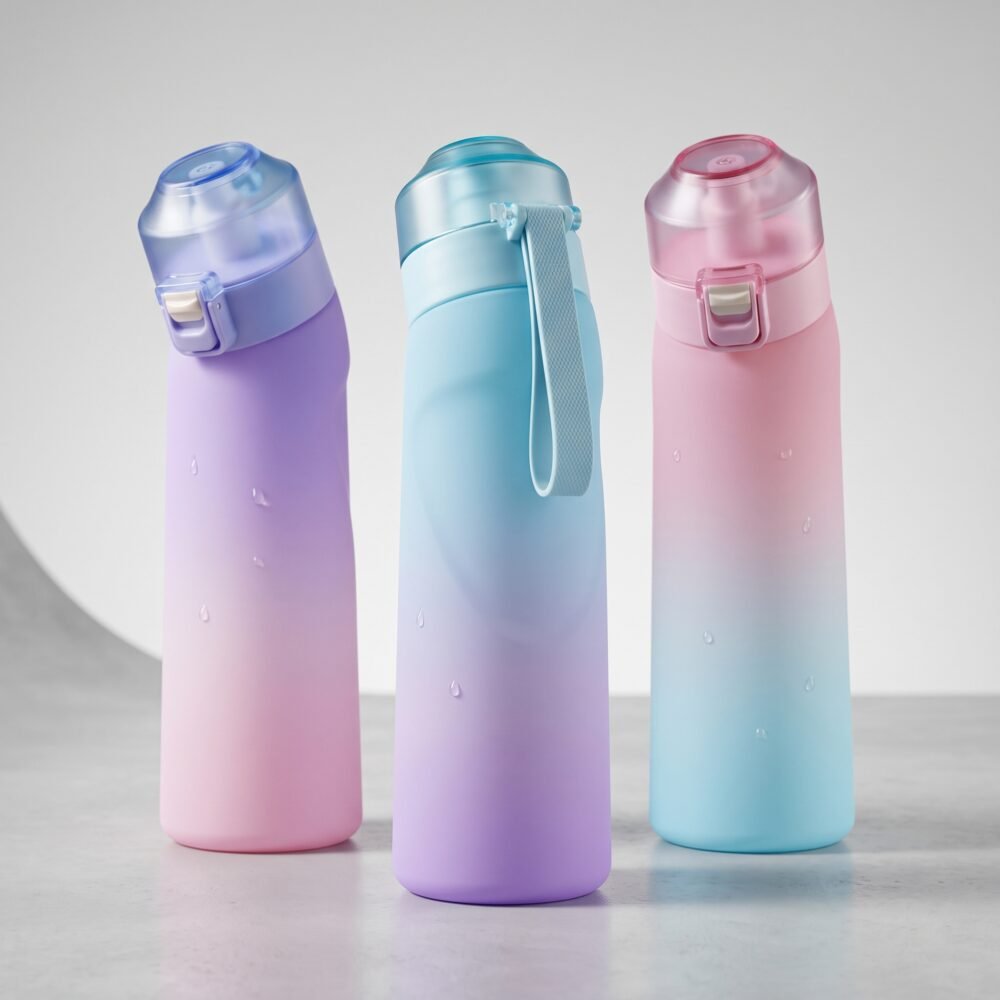 Gradient Portable Sports Water Bottle for Travel and Fitness