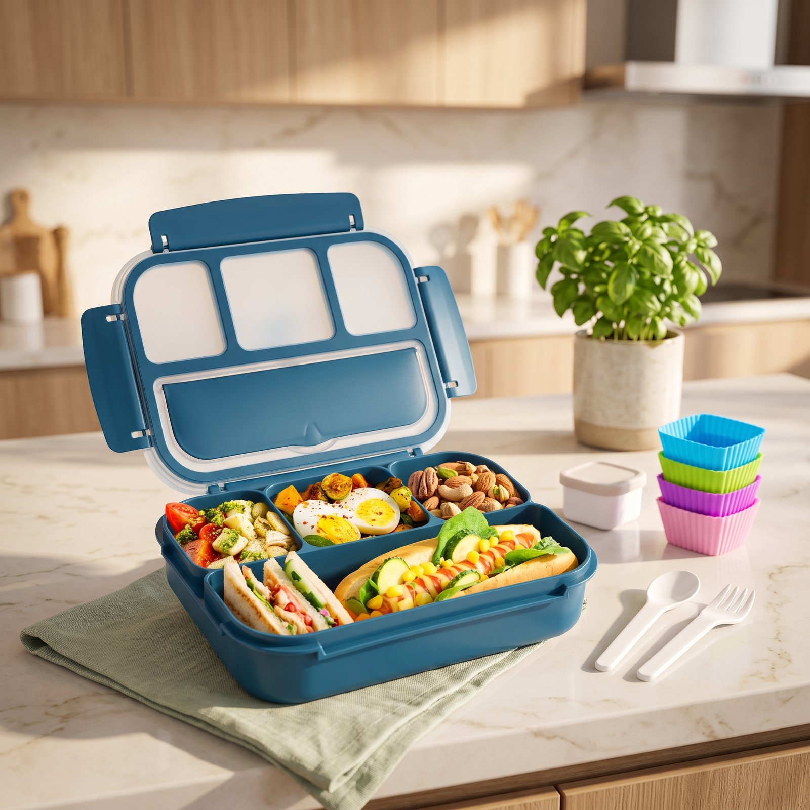 Nexura Shell & Turtle Bento Lunch Box - 1200ml - Image 4