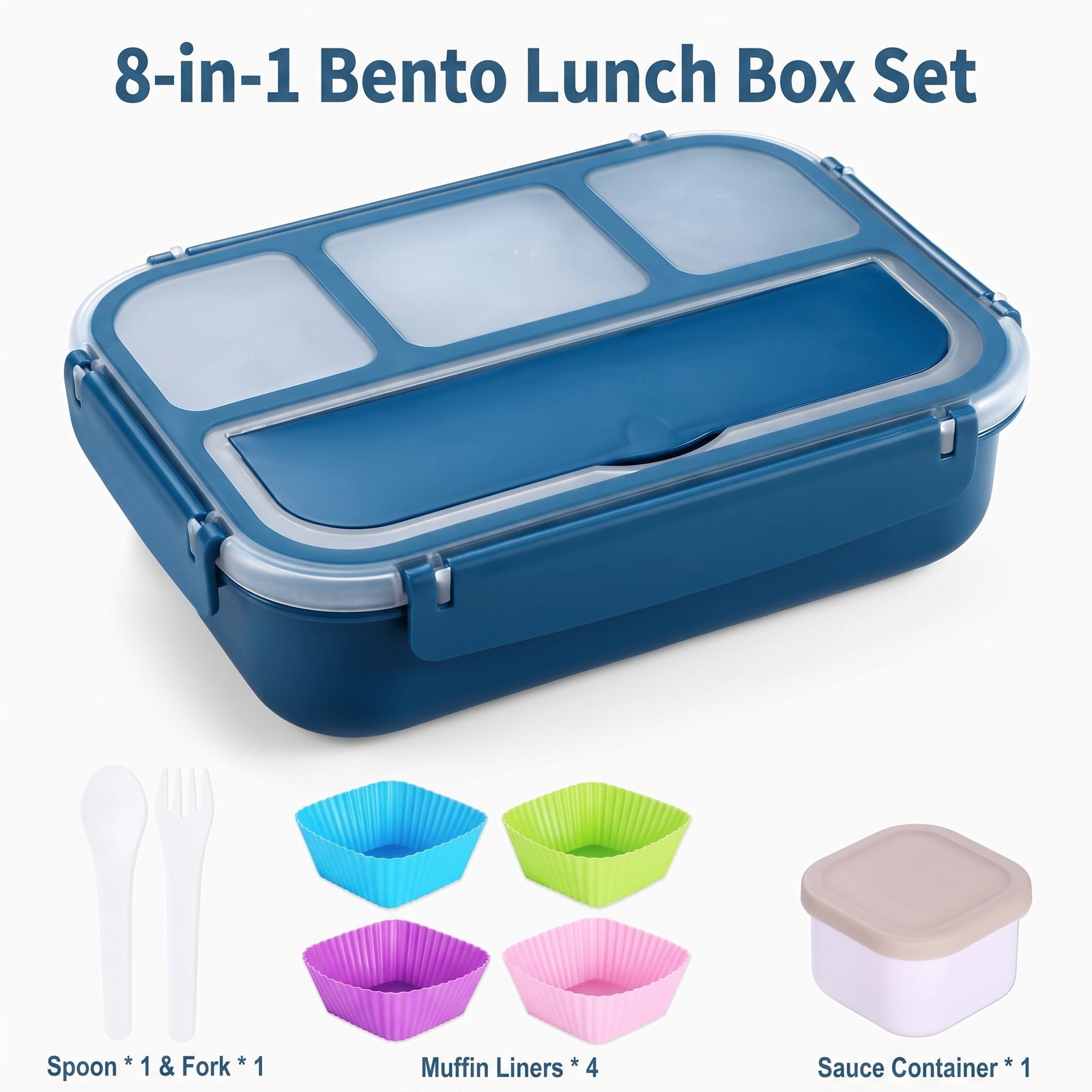 Nexura Shell & Turtle Bento Lunch Box - 1200ml - Image 3