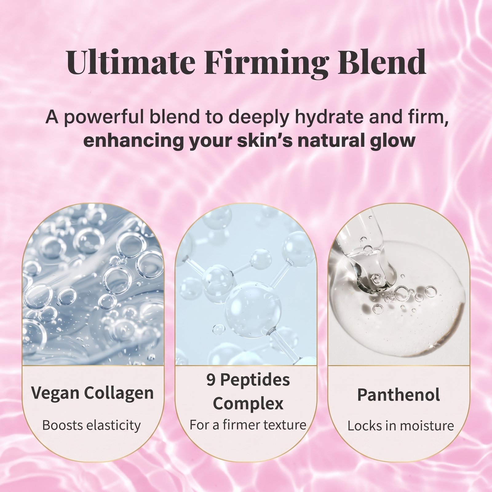 Nexura Firm & Glow Sheet Mask – Vegan Collagen Semi-Gel Face Mask with Peptides & Niacinamide for Hydration and Skin Firmness, 5 Count - Image 3